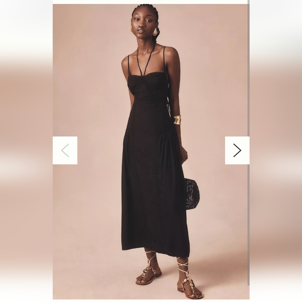 Anthropologie Forever That Girl Sleeveless Lace Midi Dress